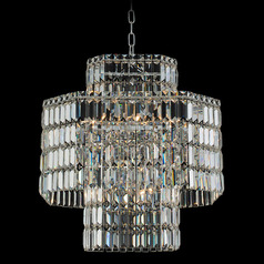 Allegri Crystal Livelli Polished Chrome Pendant Light