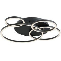 Afx Lighting Orbit Black LED Semi-Flushmount Light