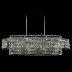Allegri Crystal Livelli Polished Chrome Island Light
