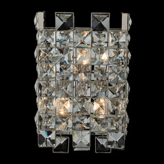 Allegri Crystal Piazze Polished Chrome Sconce