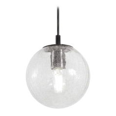 Afx Lighting Palla Black Mini-Pendant Light with Globe Shade