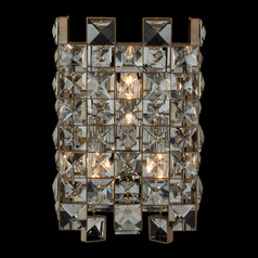 Allegri Crystal Piazze Brushed Champagne Gold Sconce