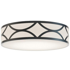 Afx Lighting Lake Black LED Flushmount Light