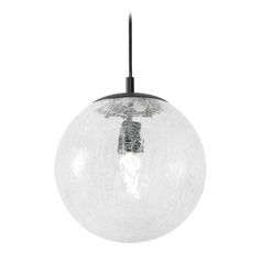 Afx Lighting Palla Black Mini-Pendant Light with Globe Shade