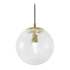 Afx Lighting Palla Light Antique Brass Mini-Pendant Light with Globe Shade