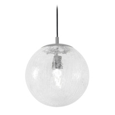 Afx Lighting Palla Satin Nickel Mini-Pendant Light with Globe Shade