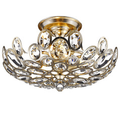 Crystorama Lighting Sterling Distressed Twilight Semi-Flushmount Light