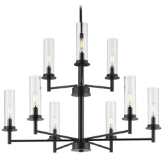 Progress Lighting Kellwyn Matte Black Chandelier