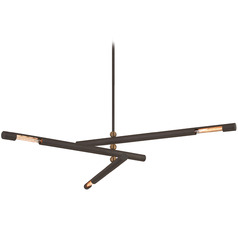 Troy Lighting Hendrix Bronze & Patina Brass Chandelier