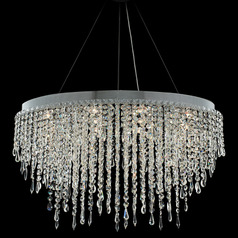 Allegri Crystal Tenuta Polished Chrome Pendant Light
