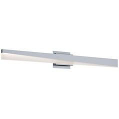 Afx Lighting Slant Satin Nickel LED Vertical Bathroom Light