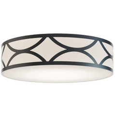 Afx Lighting Lake Black LED Flushmount Light