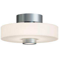 Afx Lighting Sydney Satin Nickel LED Semi-Flushmount Light