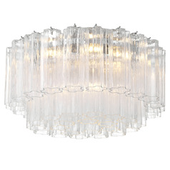 Crystorama Lighting Addis Polished Chrome Flushmount Light