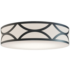 Afx Lighting Lake Black LED Flushmount Light