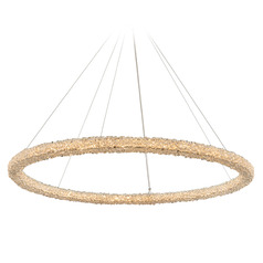 Allegri Crystal Lina Polished Chrome LED Pendant Light