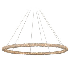 Allegri Crystal Lina Polished Chrome LED Pendant Light