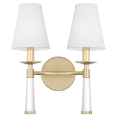 Crystorama Lighting Baxter Aged Brass Sconce