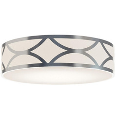 Afx Lighting Lake Painted Nickel LED Flushmount Light