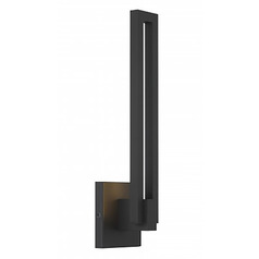 George Kovacs Music Sand Coal Black LED Outdoor Wall Light