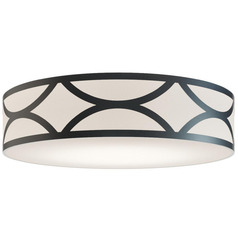 Afx Lighting Lake Black LED Flushmount Light