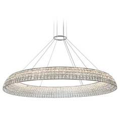 Allegri Crystal Nuvole Chrome LED Pendant Light