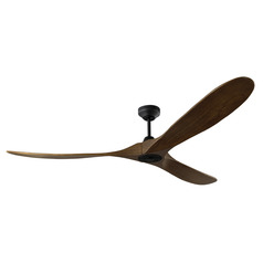 Visual Comfort Fan Collection Maverick Smart 70 Midnight Black Ceiling Fan Without Light
