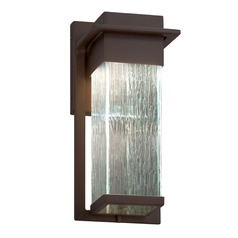 Justice Design Group Pacific Dark Bronze LED Outdoor Wall Light