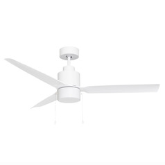 Maxim Lighting Falcon - Pull Matte White LED Ceiling Fan with Light