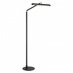 George Kovacs Portables Coal Black LED Swing Arm Lamp with Rectangle Shade