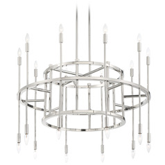 Crystorama Lighting Aries Polished Nickel Chandelier