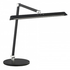 George Kovacs Portables Coal Black LED Swing Arm Lamp with Rectangle Shade