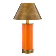 Savoy House Lighting Molly Exuberance Orange LED Table Lamp with Empire Shade