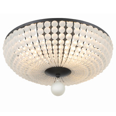 Crystorama Lighting Bella Matte Black Semi-Flushmount Light