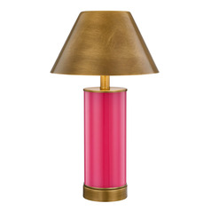 Savoy House Lighting Molly Fuschia Rose LED Table Lamp with Empire Shade