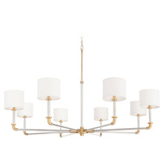 Cyan Design High Tower Clear and Aged Brass Chandelier