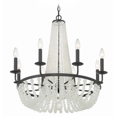 Crystorama Lighting Bella Matte Black Chandelier