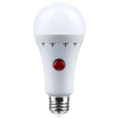 8W A21 3000K Battery Backup LED Light Bulb by Satco Lighting