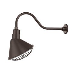 Bronze Gooseneck Barn Light with 12