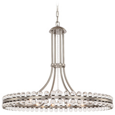 Crystorama Lighting Clover Brushed Nickel Chandelier