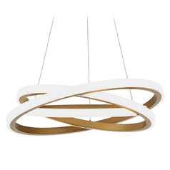Modern Forms Veloce Aged Brass LED Pendant Light