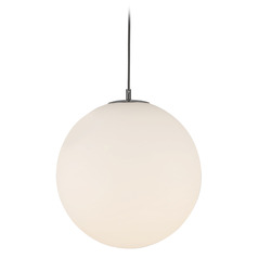 Kuzco Lighting Marco Black Pendant Light with Globe Shade