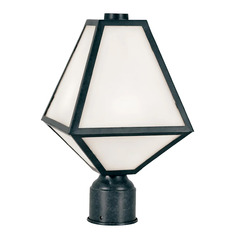 Crystorama Lighting Brian Patrick Flynn Glacier Black Charcoal Post Light