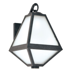 Crystorama Lighting Brian Patrick Flynn Glacier Black Charcoal Outdoor Wall Light