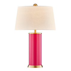 Savoy House Lighting Melissa Fuchsia Rose Table Lamp with Empire Shade