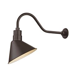 Bronze Gooseneck Barn Light with 12