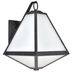 Crystorama Lighting Brian Patrick Flynn Glacier Black Charcoal Outdoor Wall Light