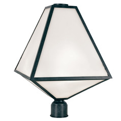 Crystorama Lighting Brian Patrick Flynn Glacier Black Charcoal Post Light