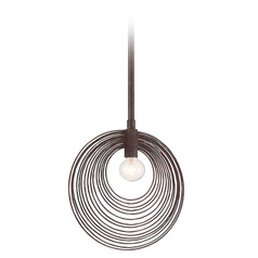 Crystorama Lighting Doral Forged Bronze Mini-Pendant Light