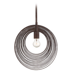 Crystorama Lighting Doral Forged Bronze Pendant Light